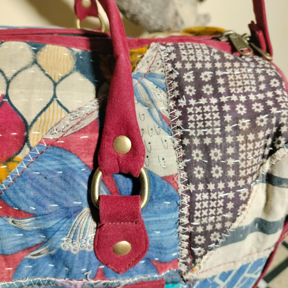 Handcrafted patchwork travel Bag