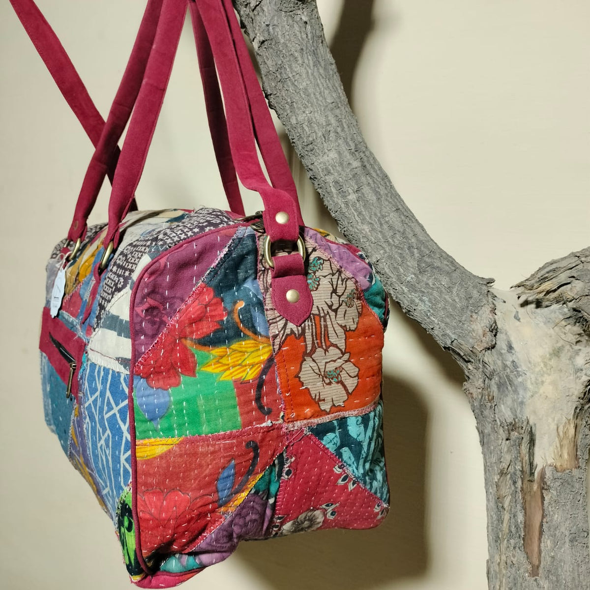 Handcrafted patchwork travel Bag