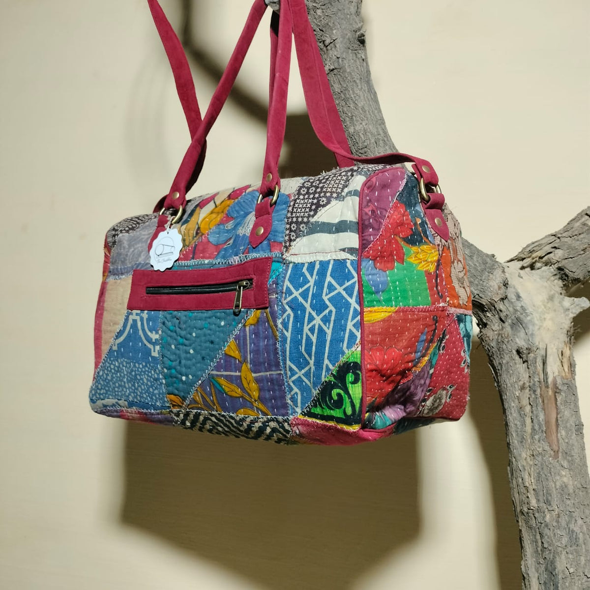 Handcrafted patchwork travel Bag