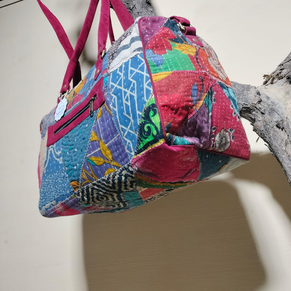 Handcrafted patchwork travel Bag