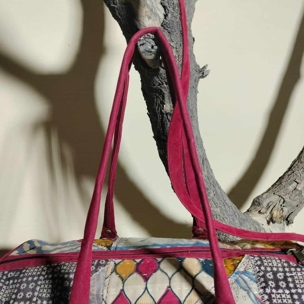Handcrafted patchwork travel Bag