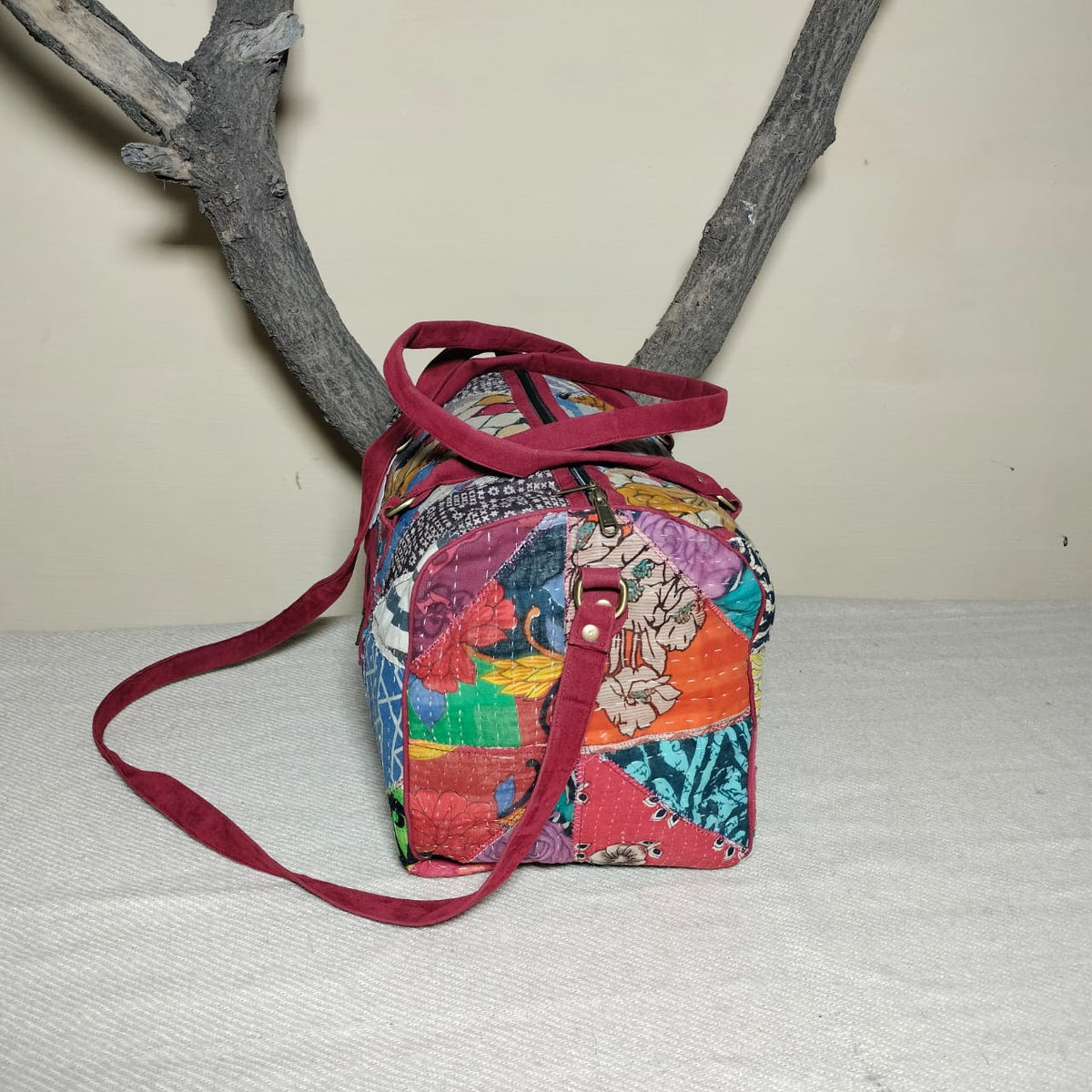Handcrafted patchwork travel Bag