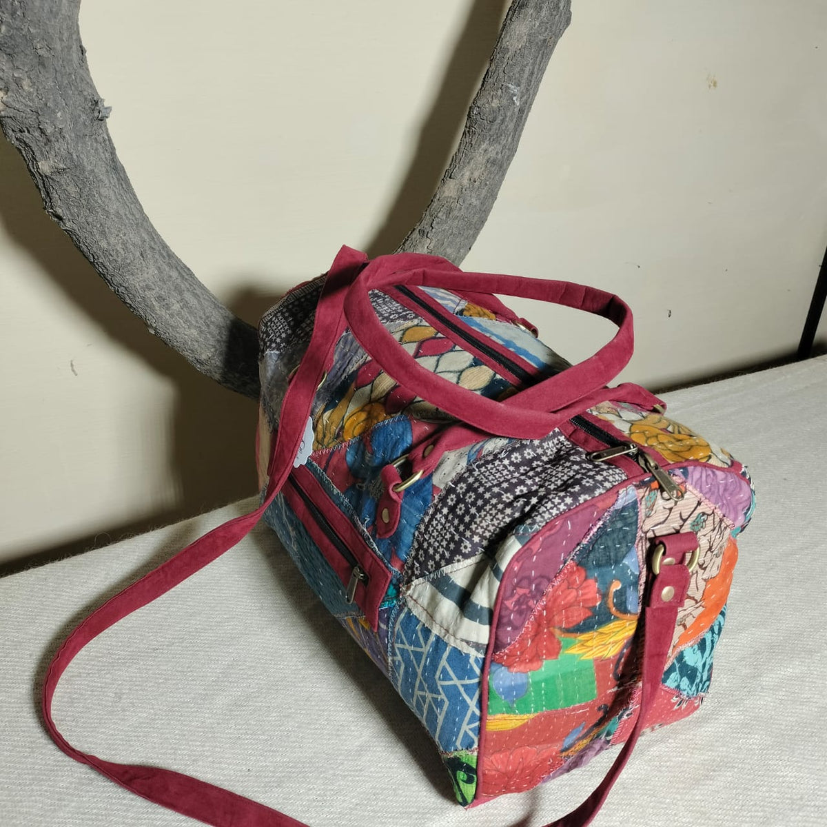 Handcrafted patchwork travel Bag