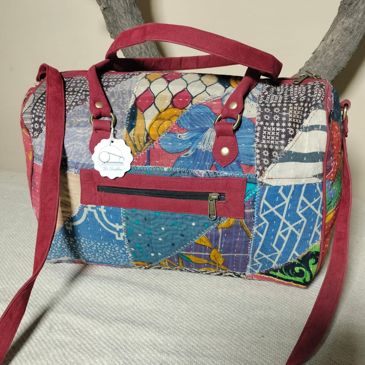 Handcrafted patchwork travel Bag
