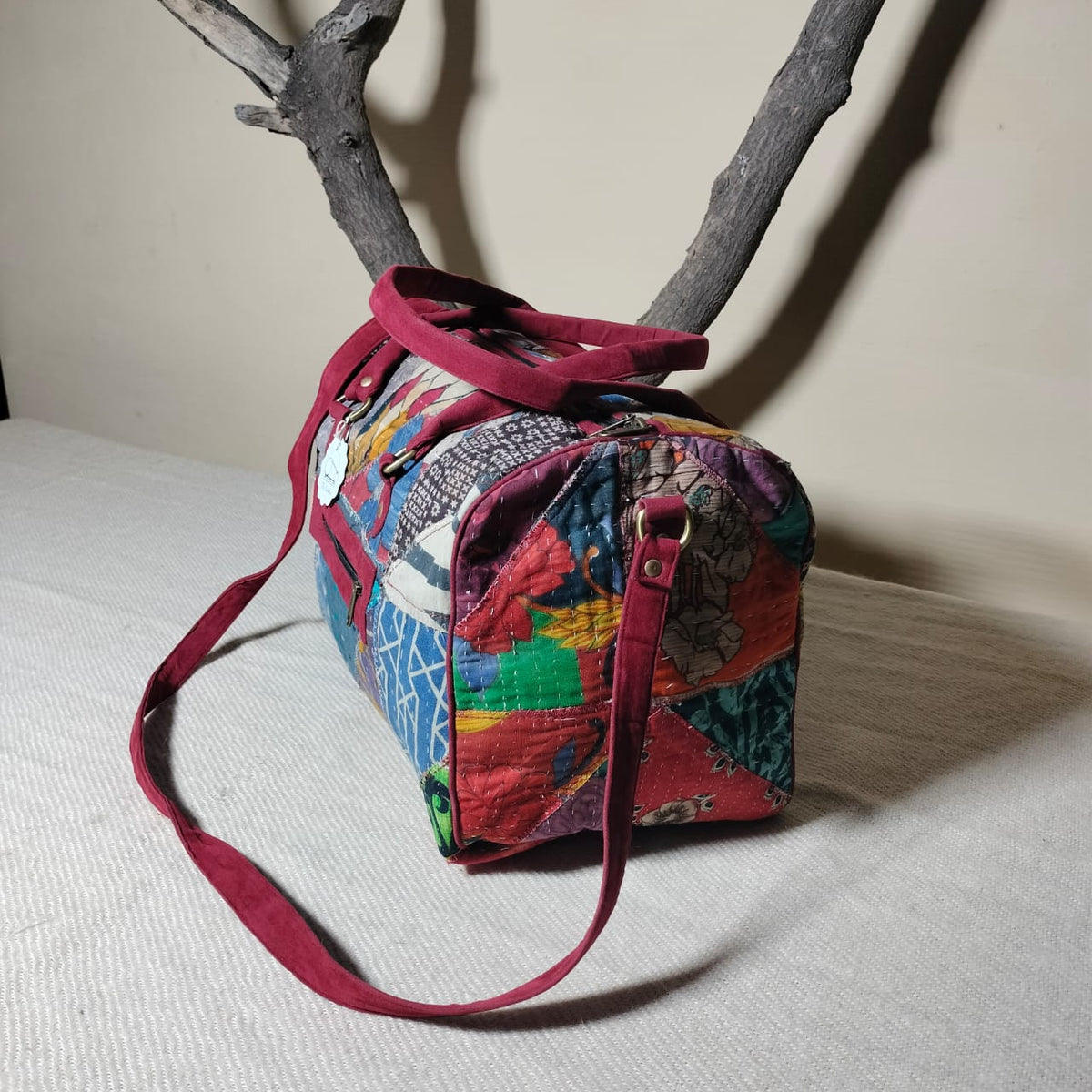 Handcrafted patchwork travel Bag