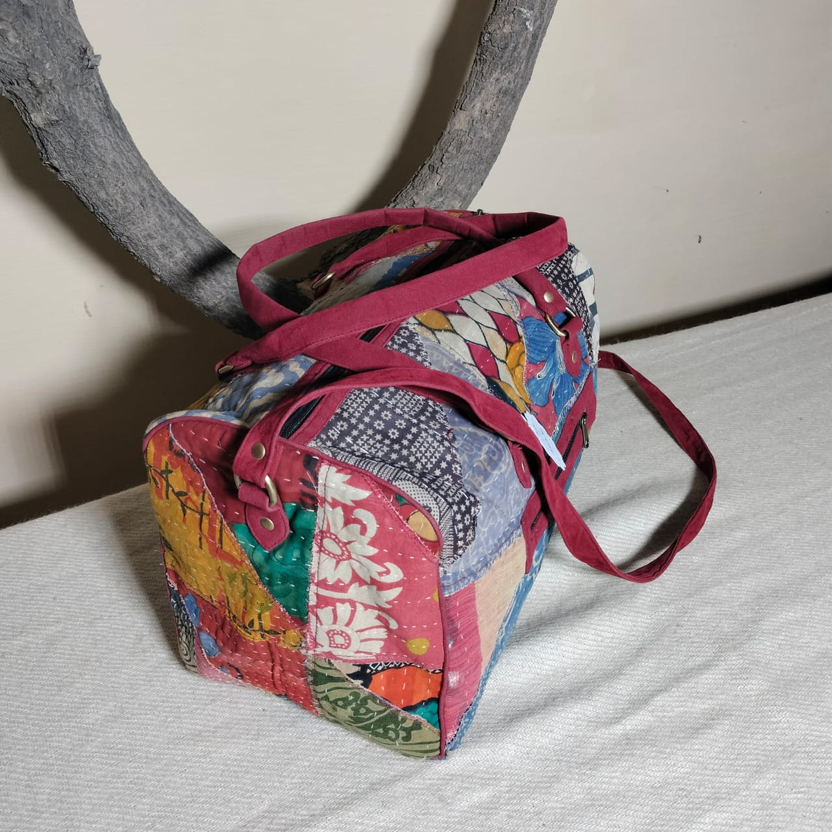 Handcrafted patchwork travel Bag