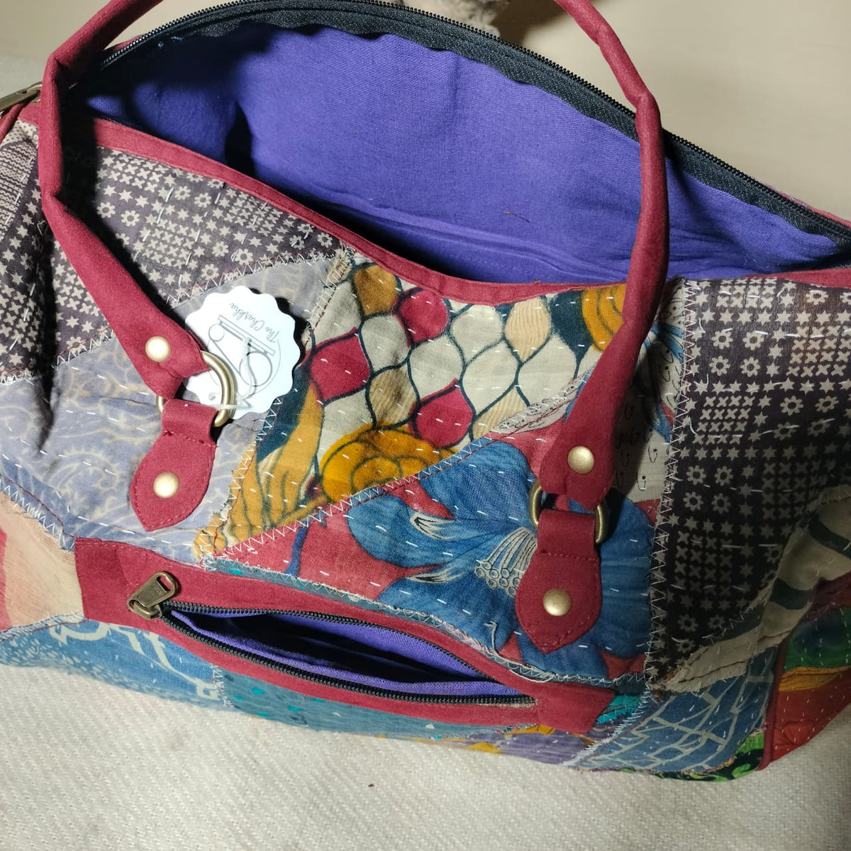 Handcrafted patchwork travel Bag