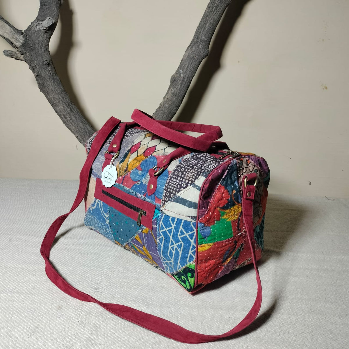 Handcrafted patchwork travel Bag