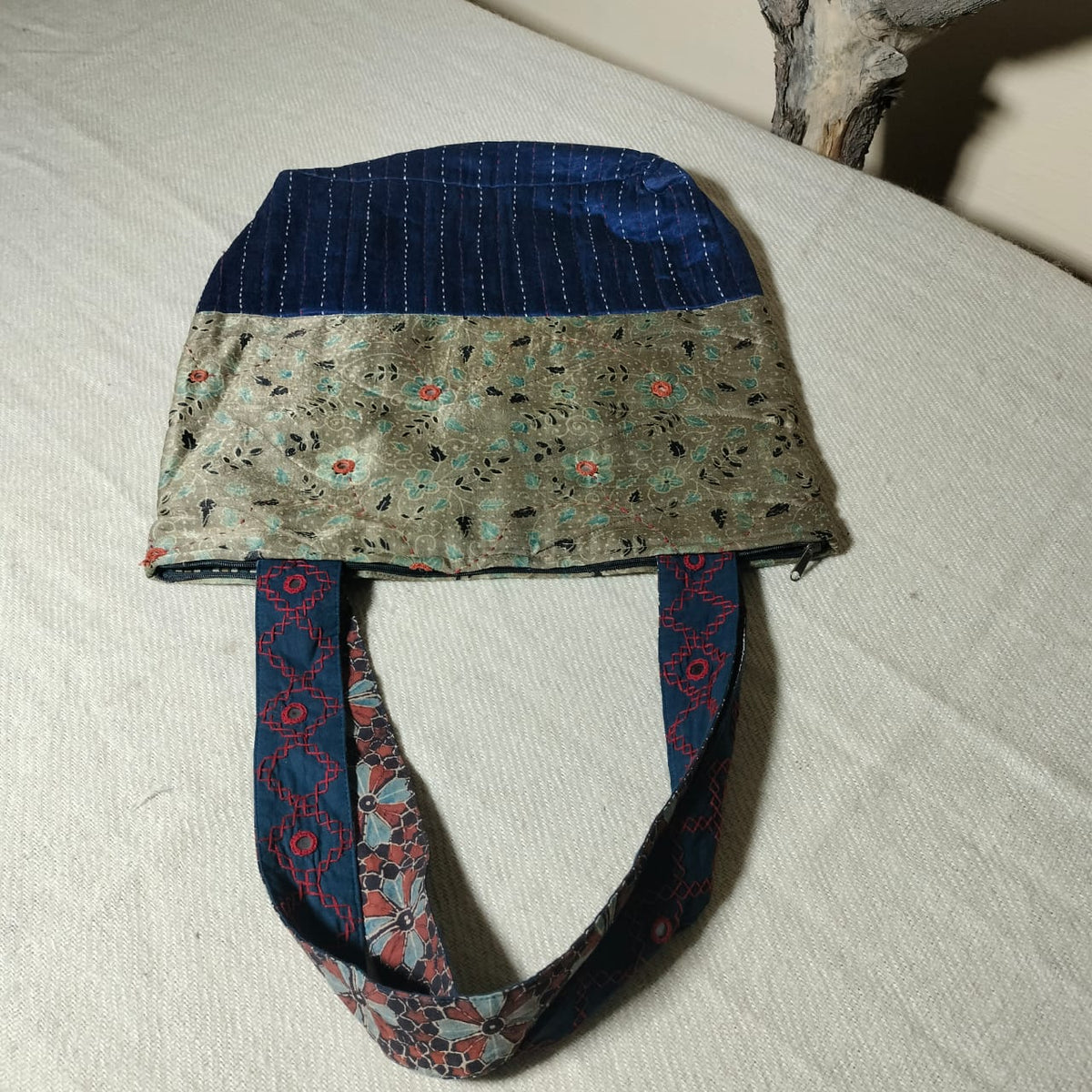 Unique hand crafted khantha work Shoulder bags
