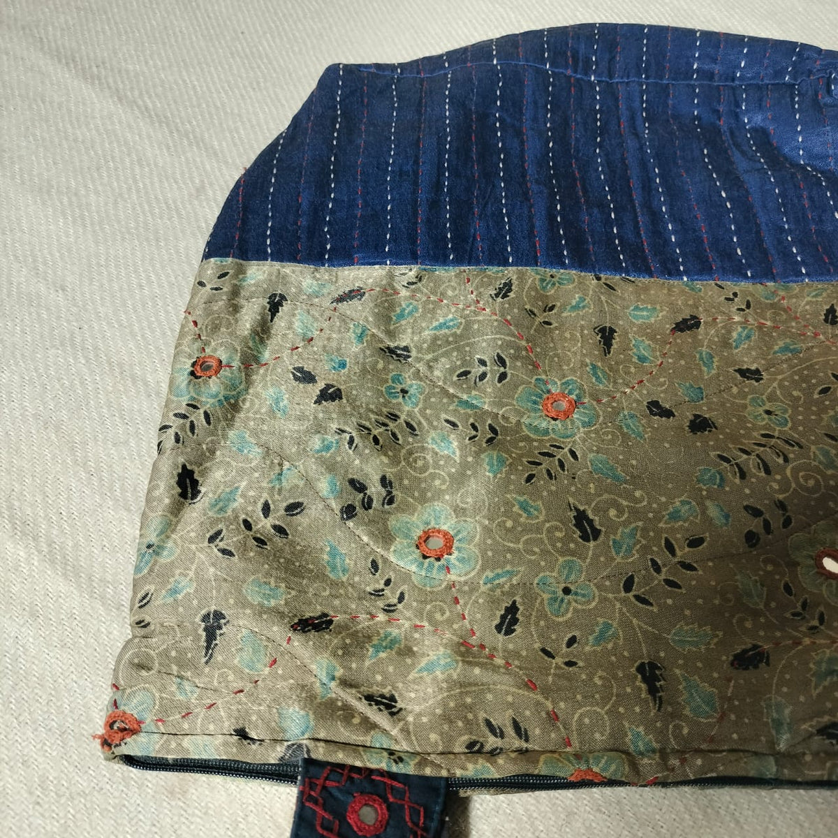 Unique hand crafted khantha work Shoulder bags