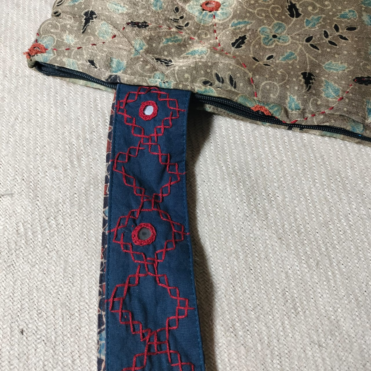 Unique hand crafted khantha work Shoulder bags
