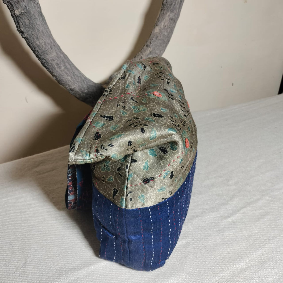Unique hand crafted khantha work Shoulder bags