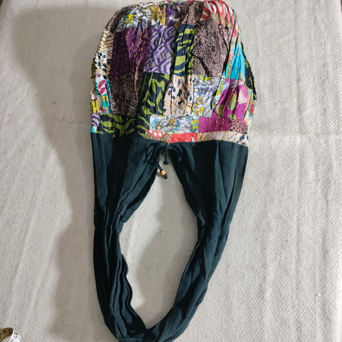 Handcrafted khantha patchwork Jhola bag