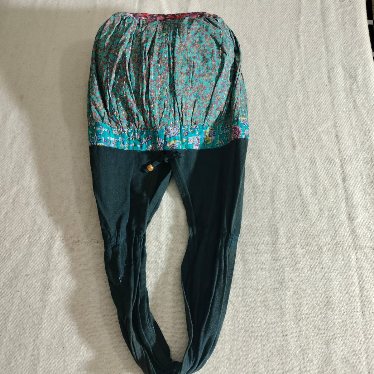 Handcrafted khantha patchwork Jhola bag