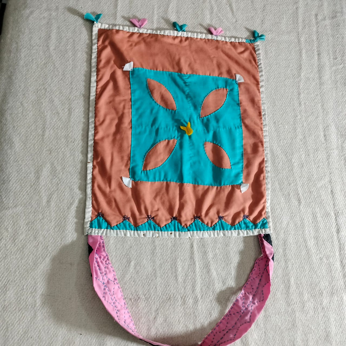 Handcrafted patchwork shoulder Bag