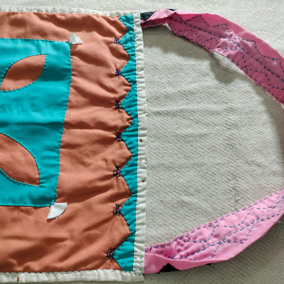 Handcrafted patchwork shoulder Bag