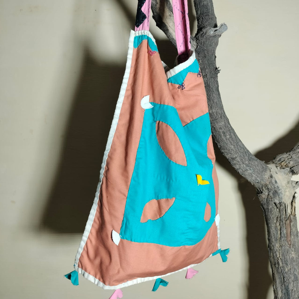 Handcrafted patchwork shoulder Bag