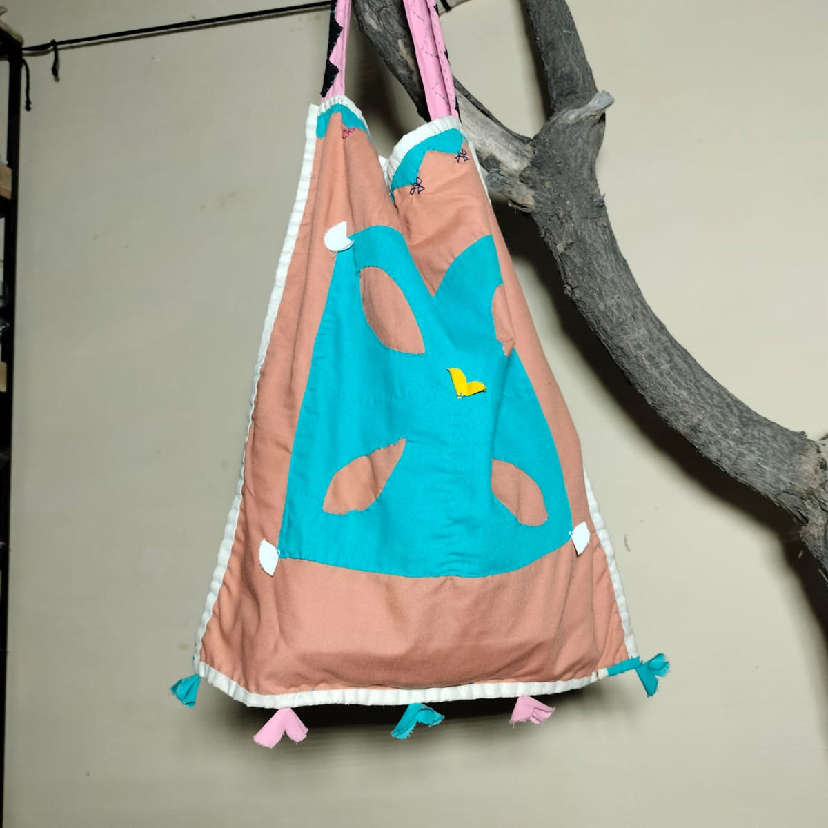 Handcrafted patchwork shoulder Bag