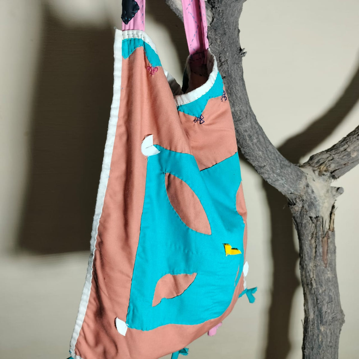Handcrafted patchwork shoulder Bag