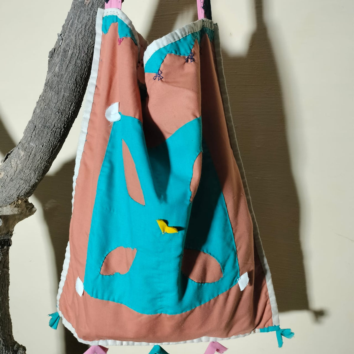 Handcrafted patchwork shoulder Bag