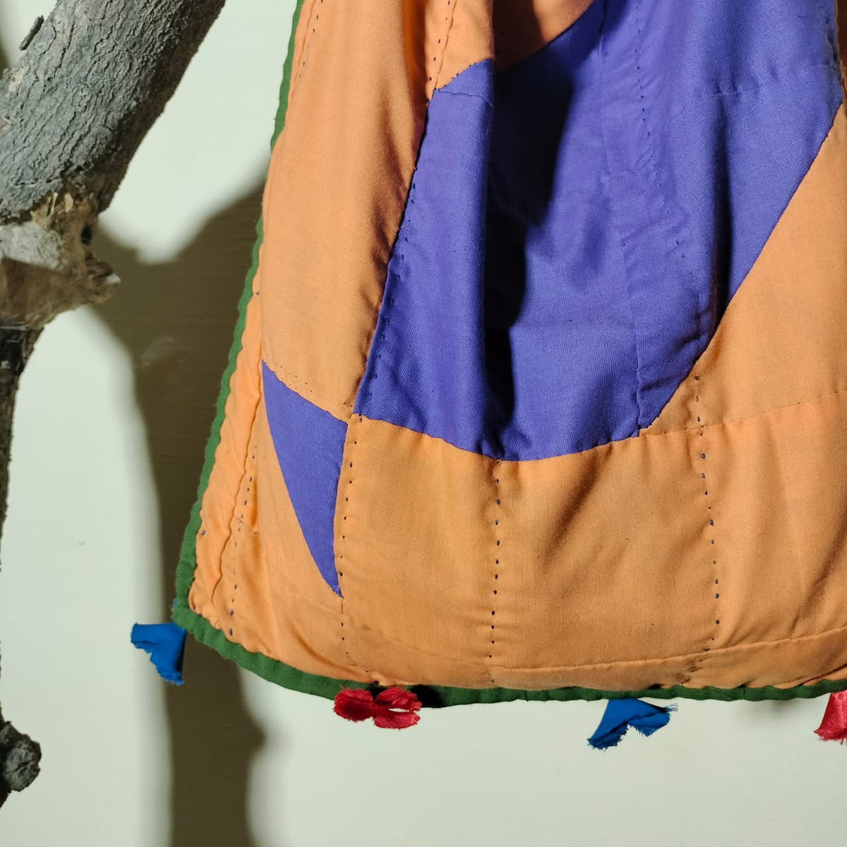 Handcrafted patchwork shoulder Bag