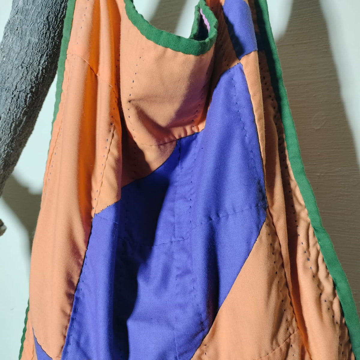 Handcrafted patchwork shoulder Bag