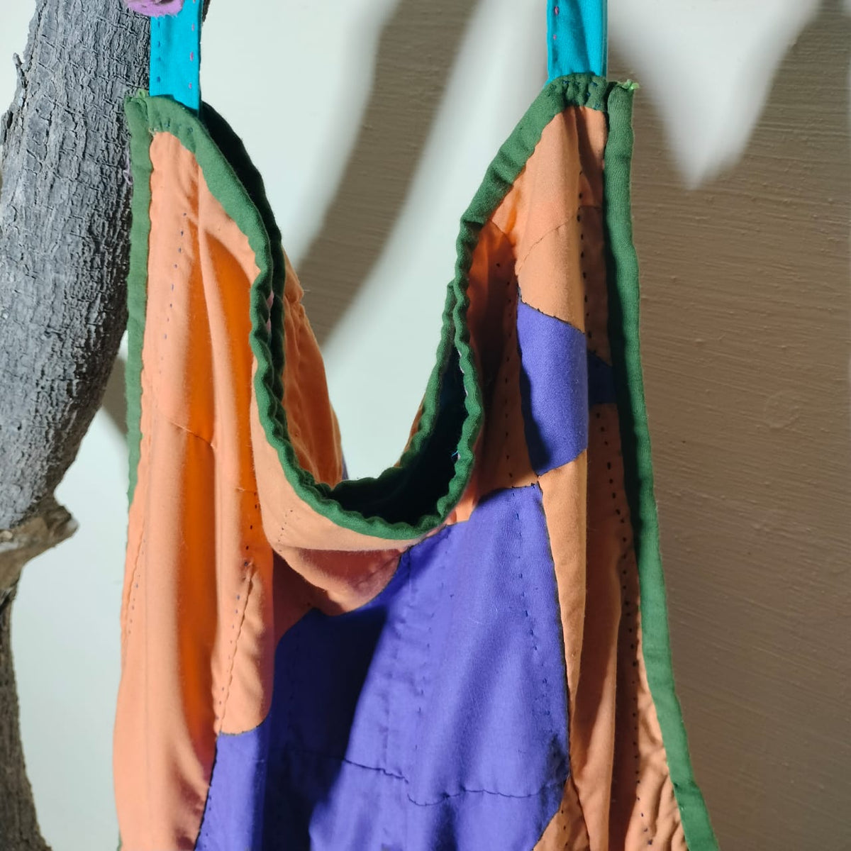 Handcrafted patchwork shoulder Bag