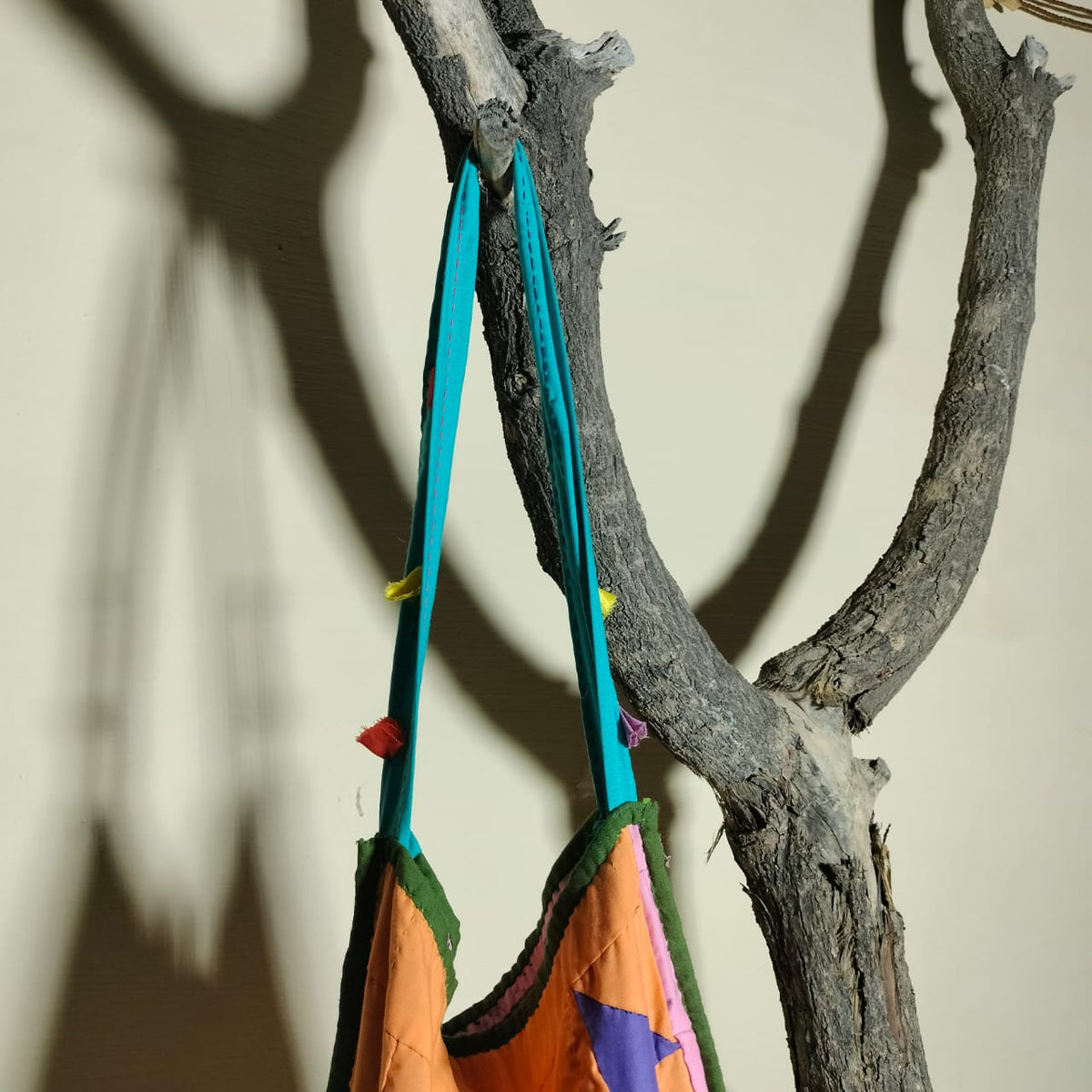 Handcrafted patchwork shoulder Bag