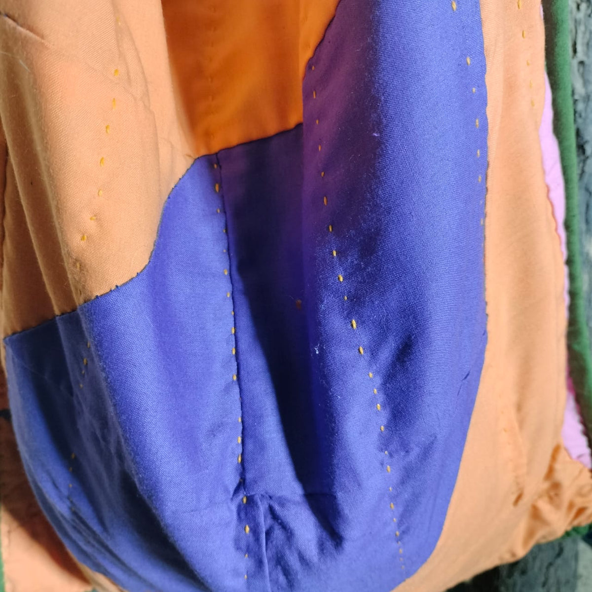 Handcrafted patchwork shoulder Bag
