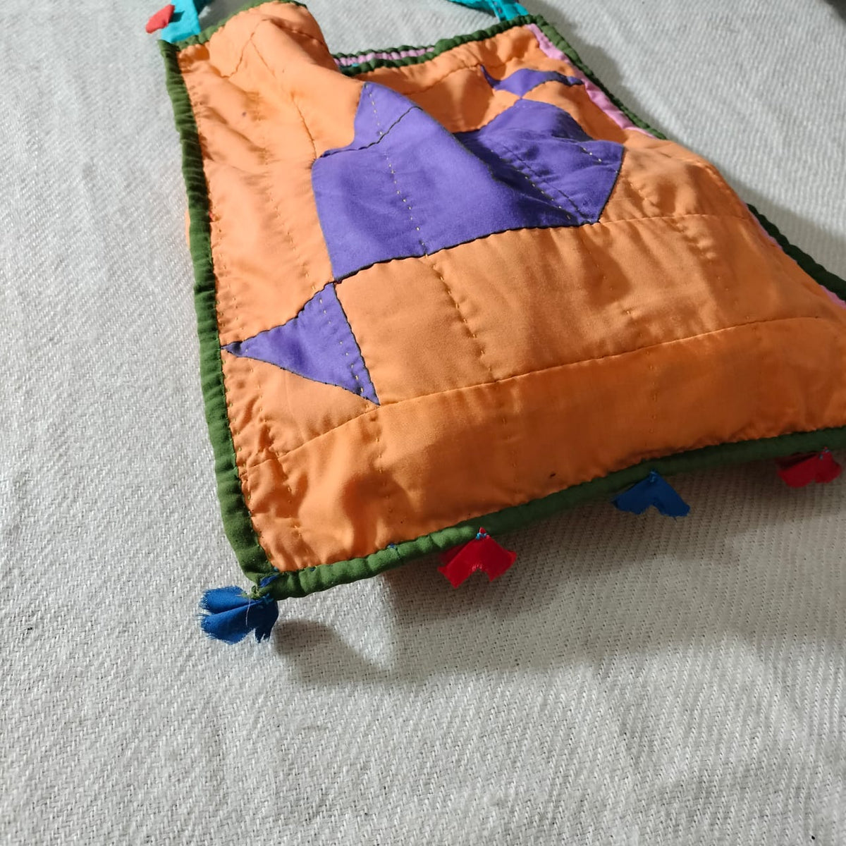 Handcrafted patchwork shoulder Bag