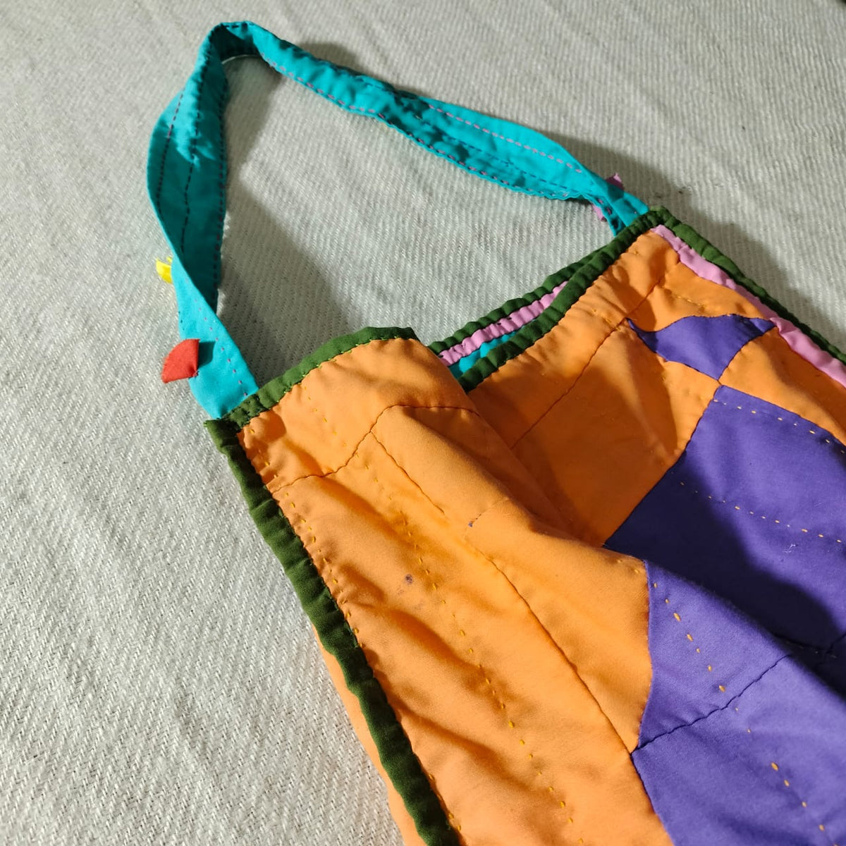 Handcrafted patchwork shoulder Bag