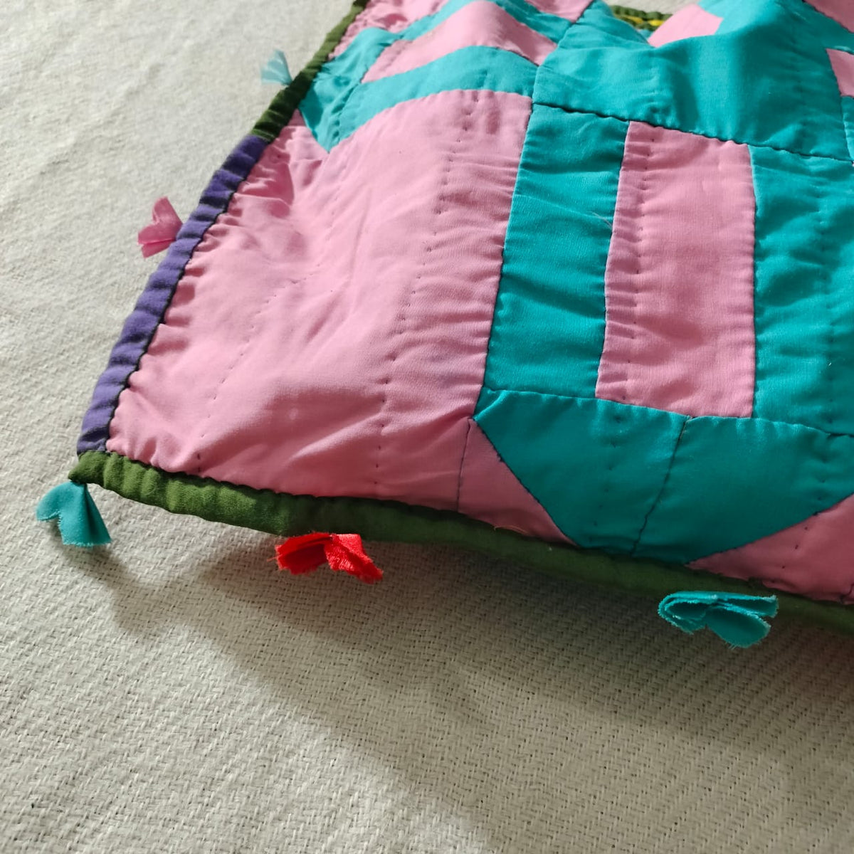 Handcrafted patchwork shoulder Bag