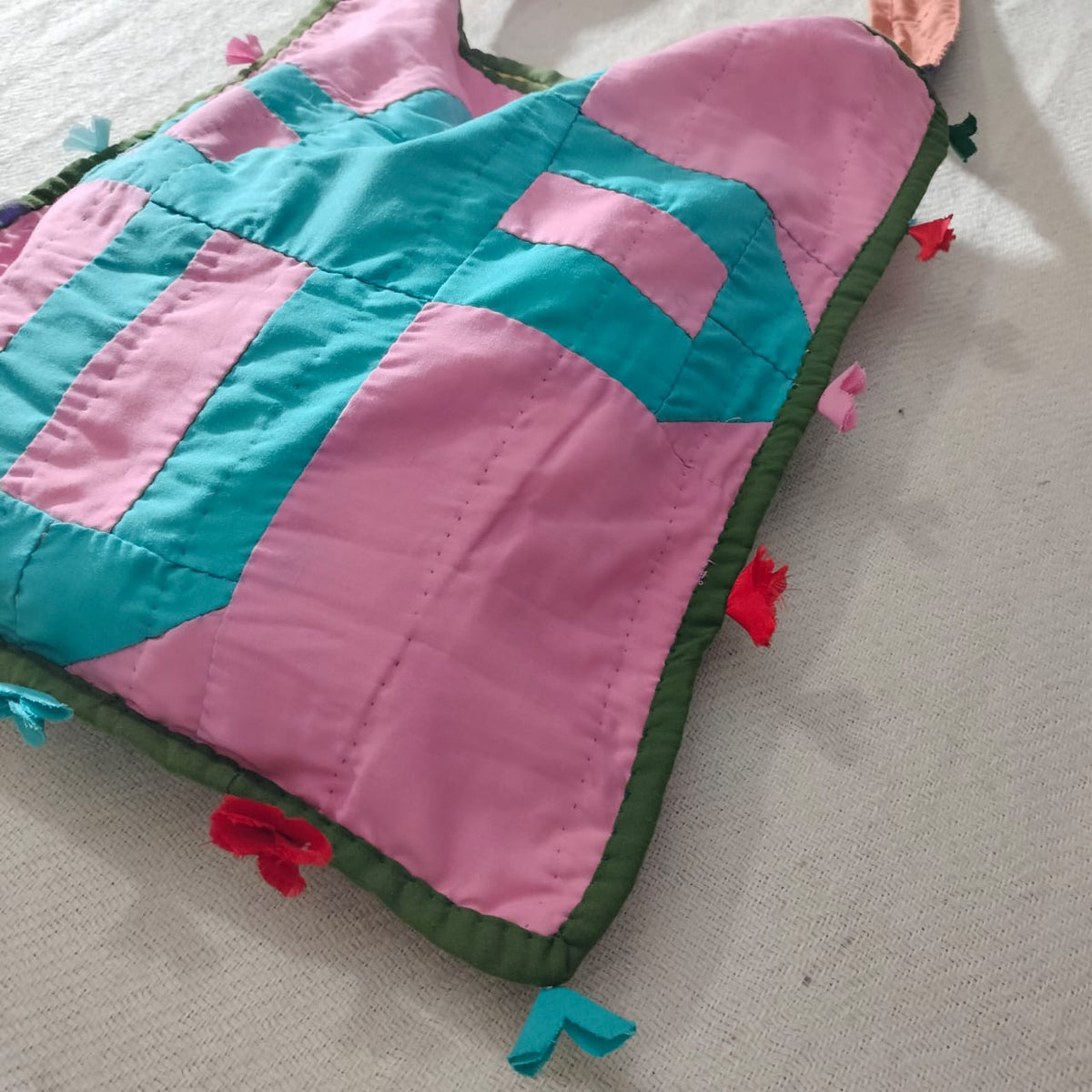 Handcrafted patchwork shoulder Bag