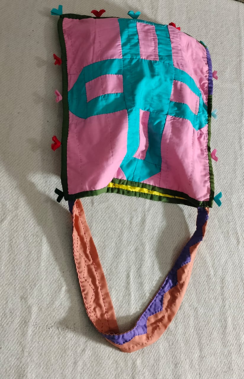 Handcrafted patchwork shoulder Bag