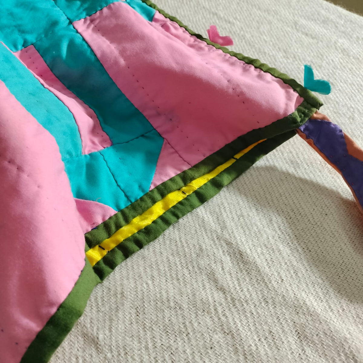 Handcrafted patchwork shoulder Bag