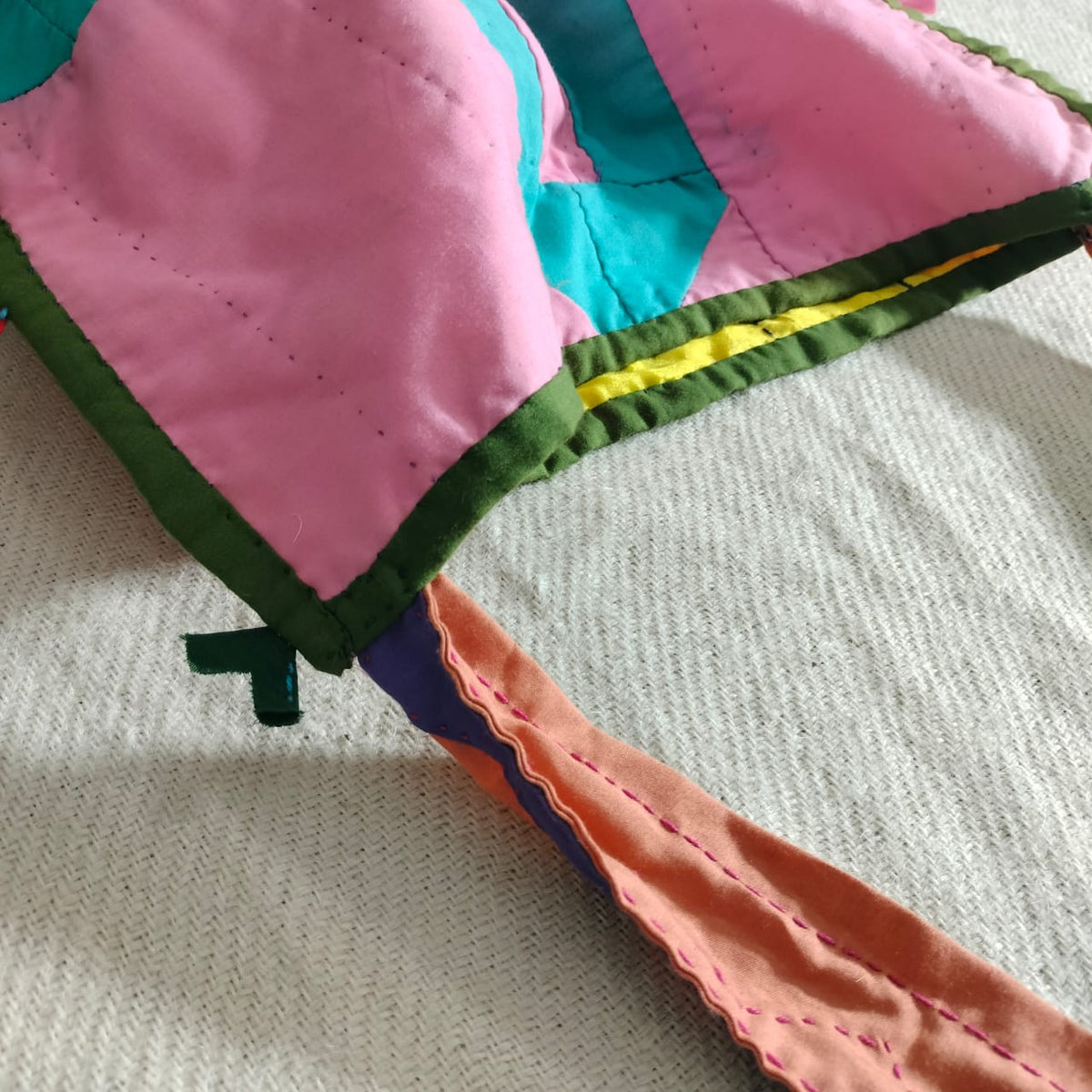 Handcrafted patchwork shoulder Bag