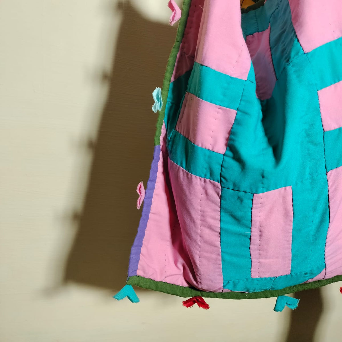 Handcrafted patchwork shoulder Bag