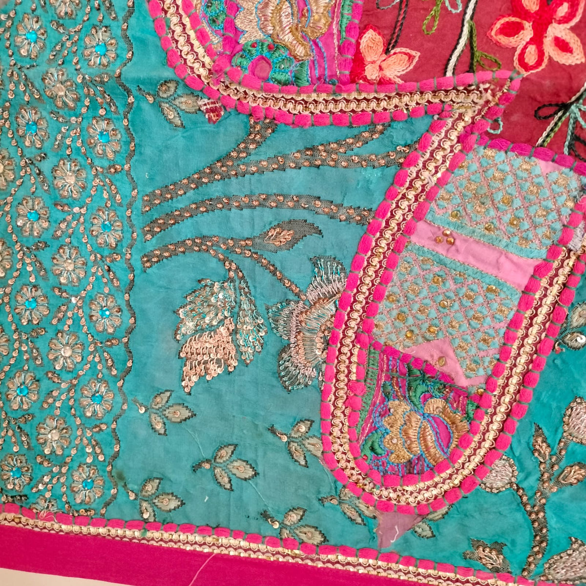 Handcrafted embroiderd elephant pattern Wall hanging