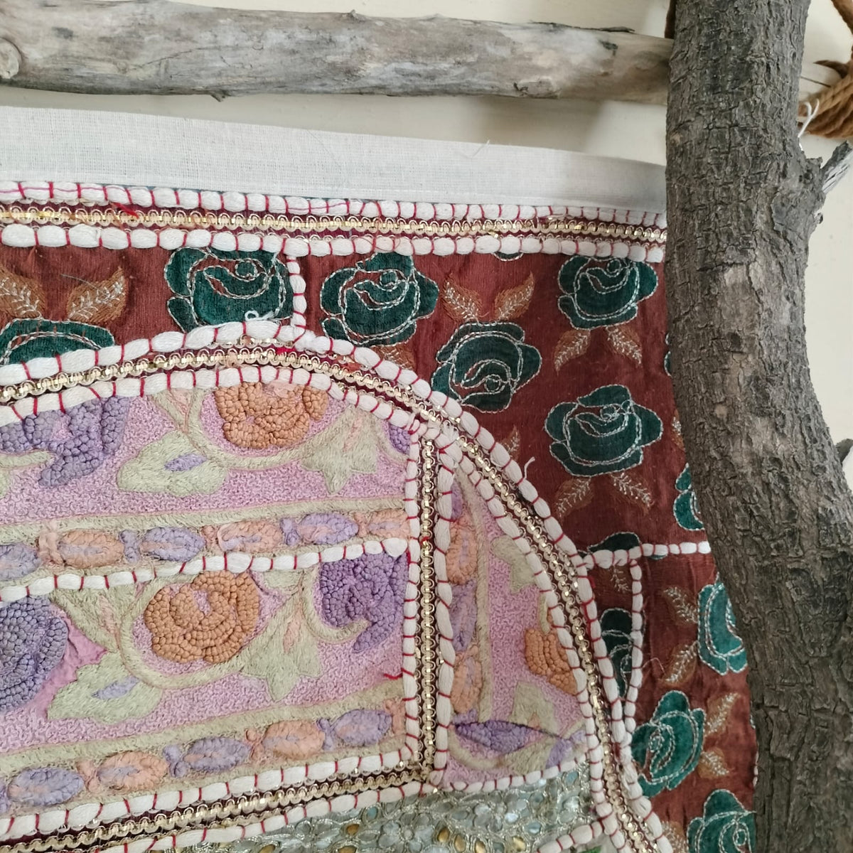 Handcrafted embroiderd elephant pattern Wall hanging