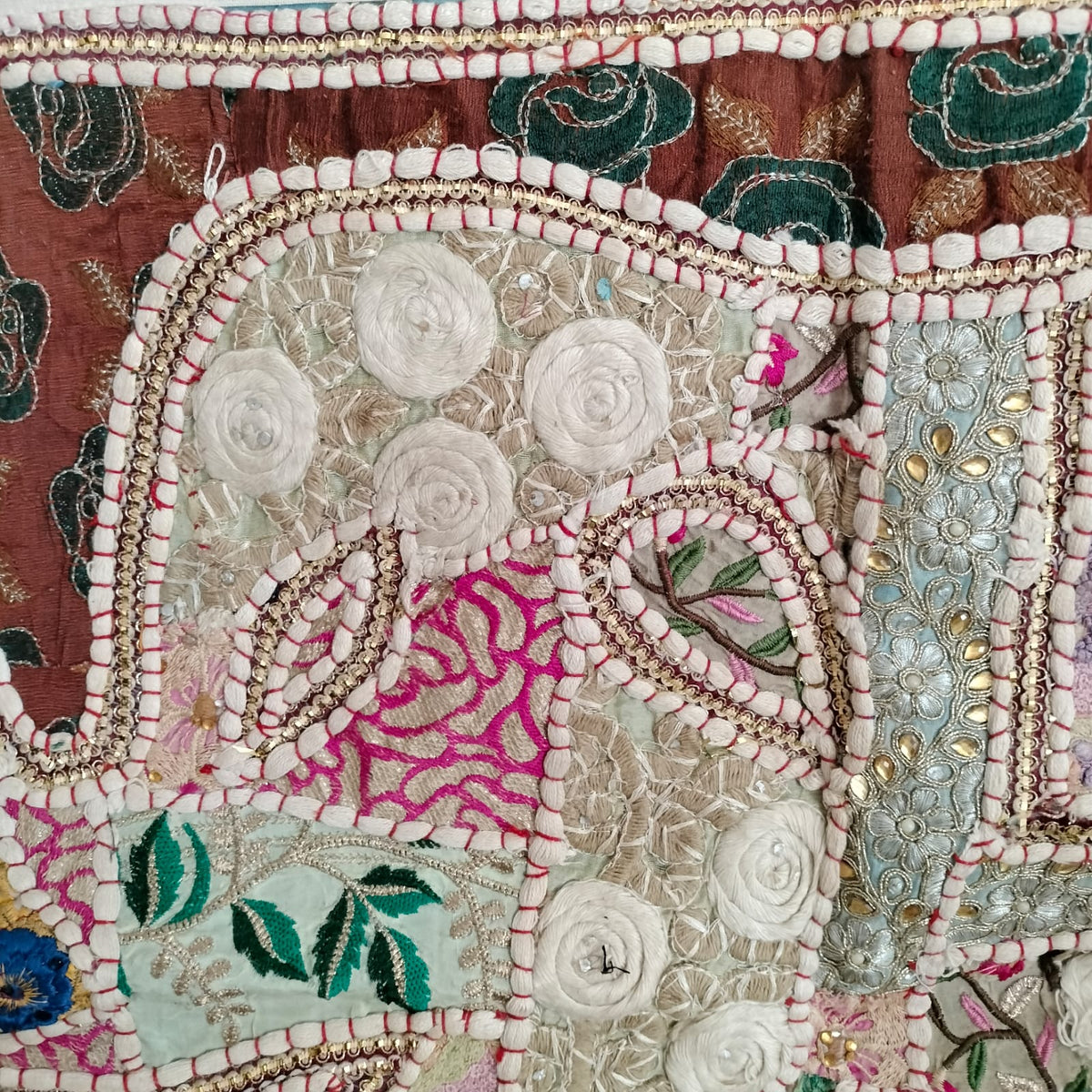 Handcrafted embroiderd elephant pattern Wall hanging