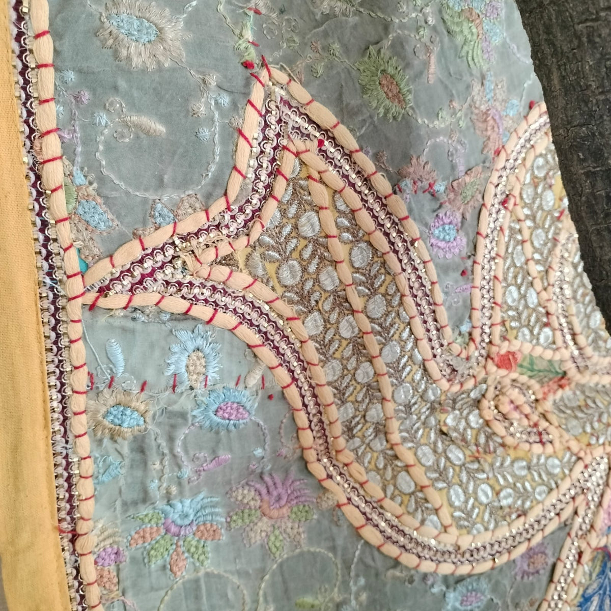 Handcrafted embroiderd elephant pattern Wall hanging