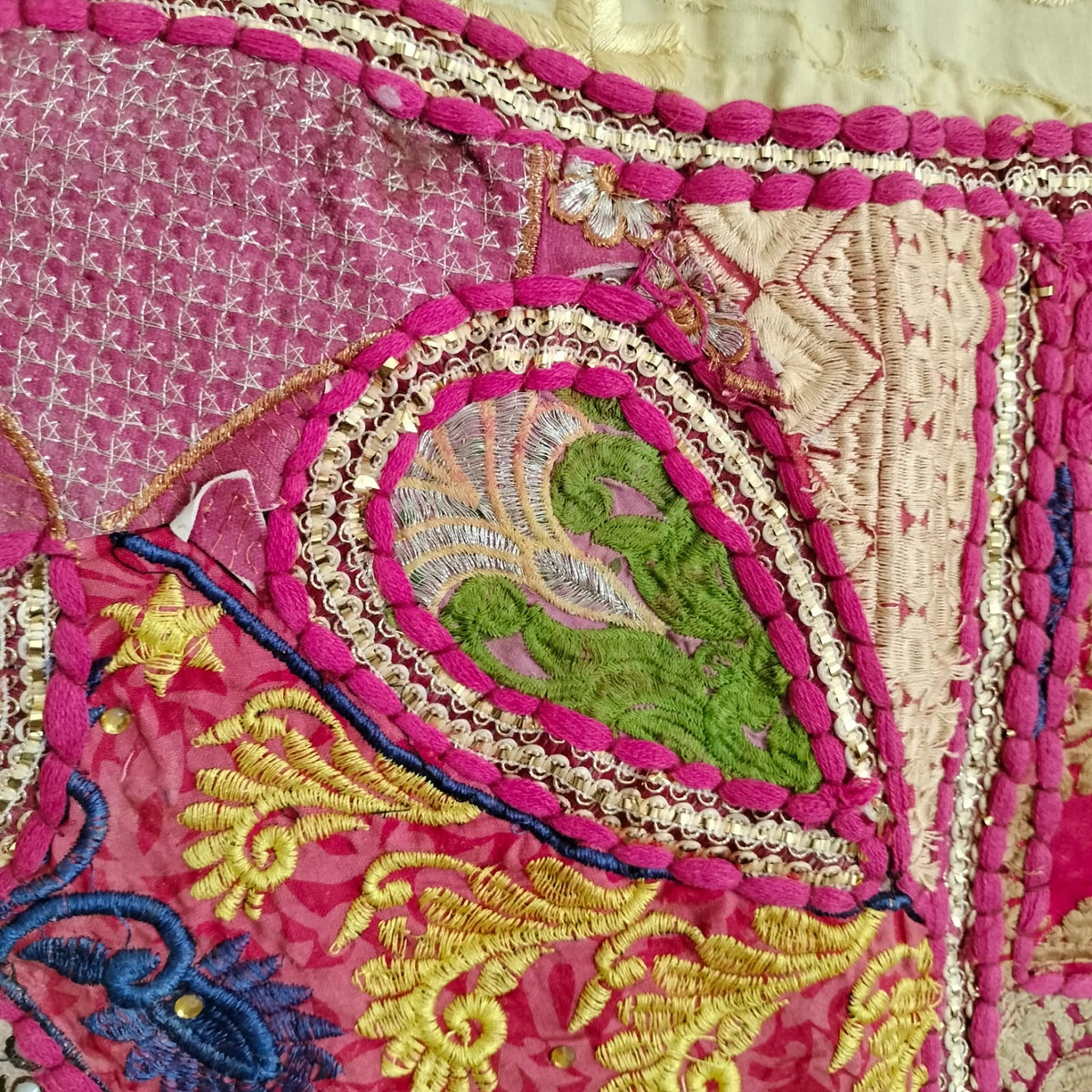 Handcrafted embroiderd elephant pattern Wall hanging