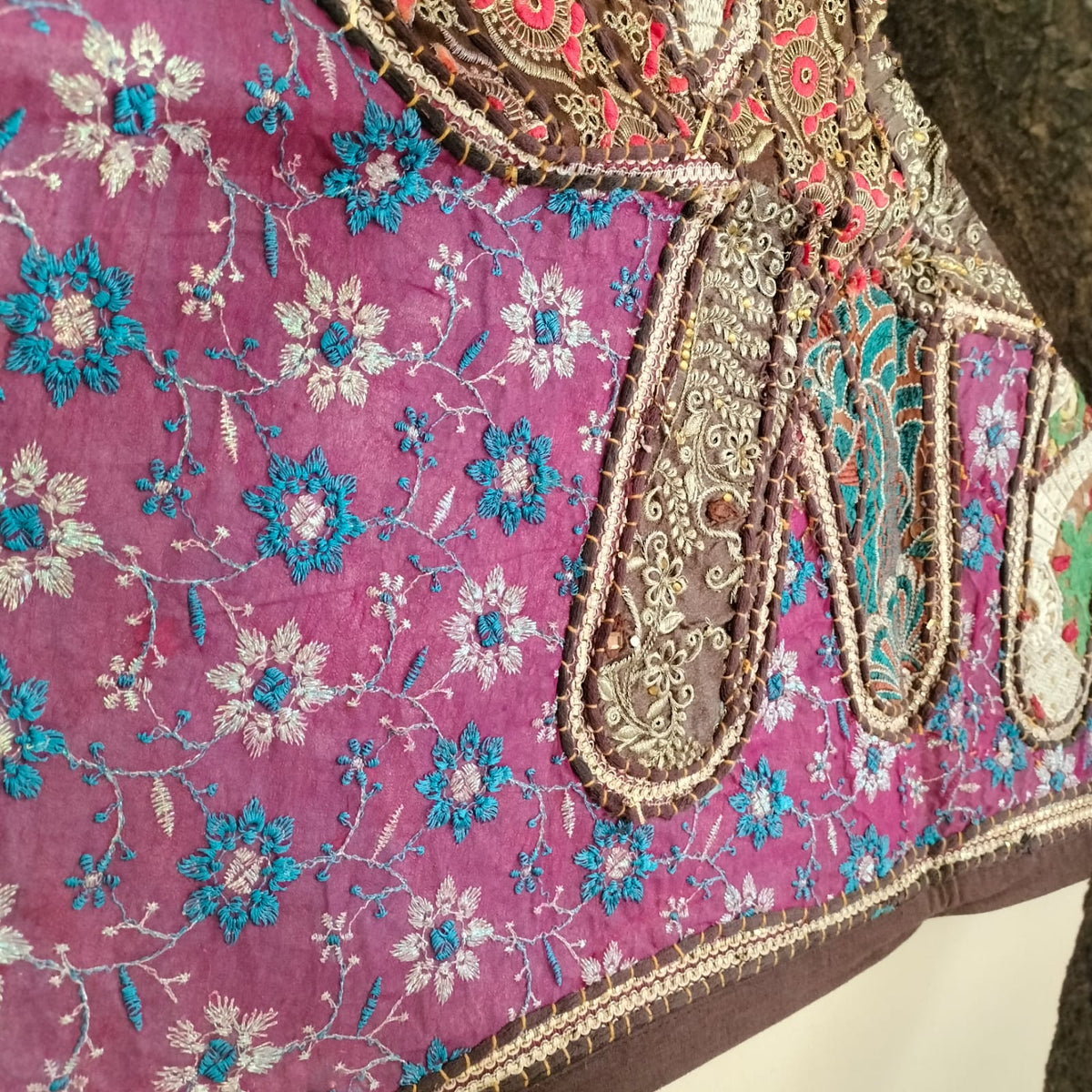 Handcrafted embroiderd elephant pattern Wall hanging