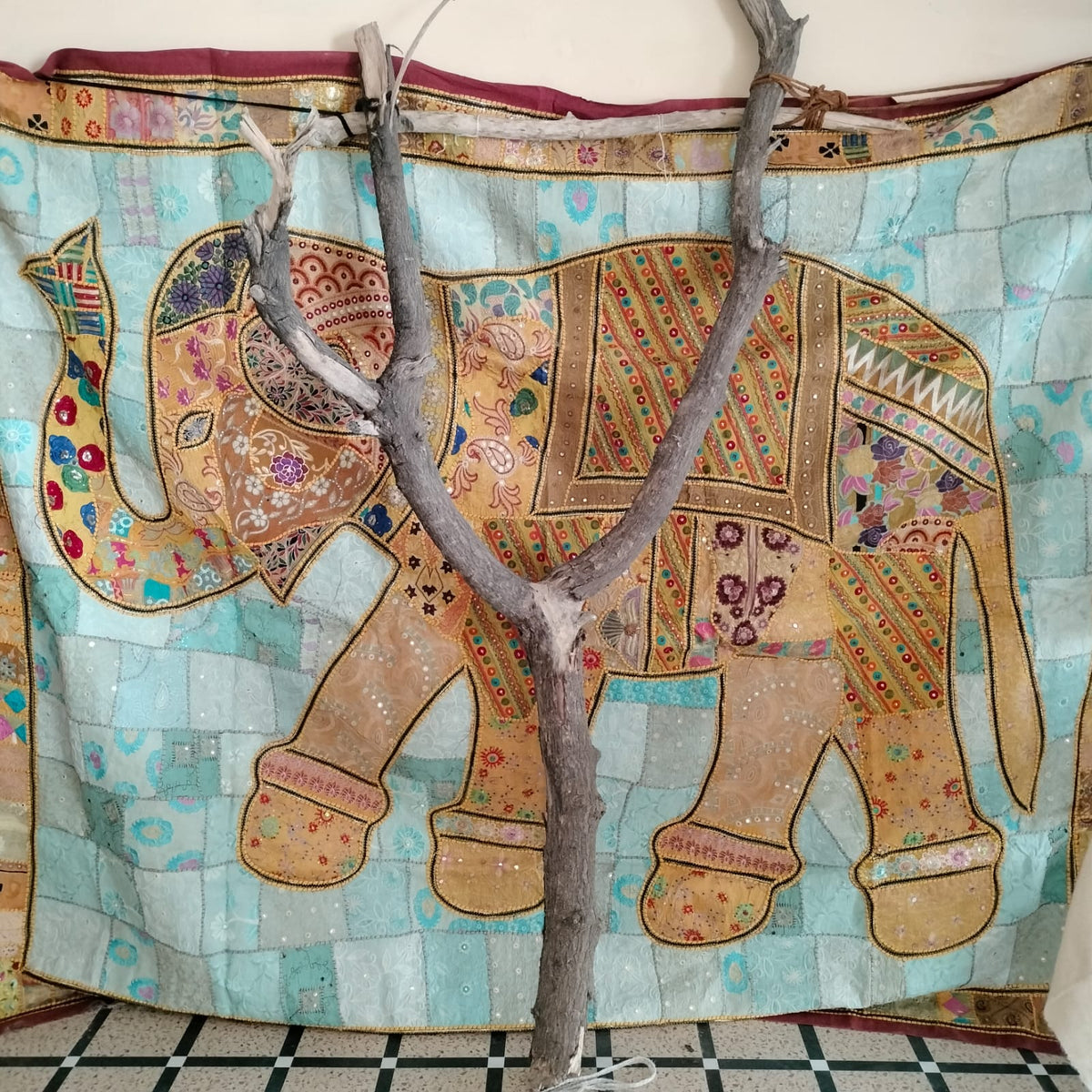 Traditional rajasthani Deewan bedsheet set with cousion and masnad