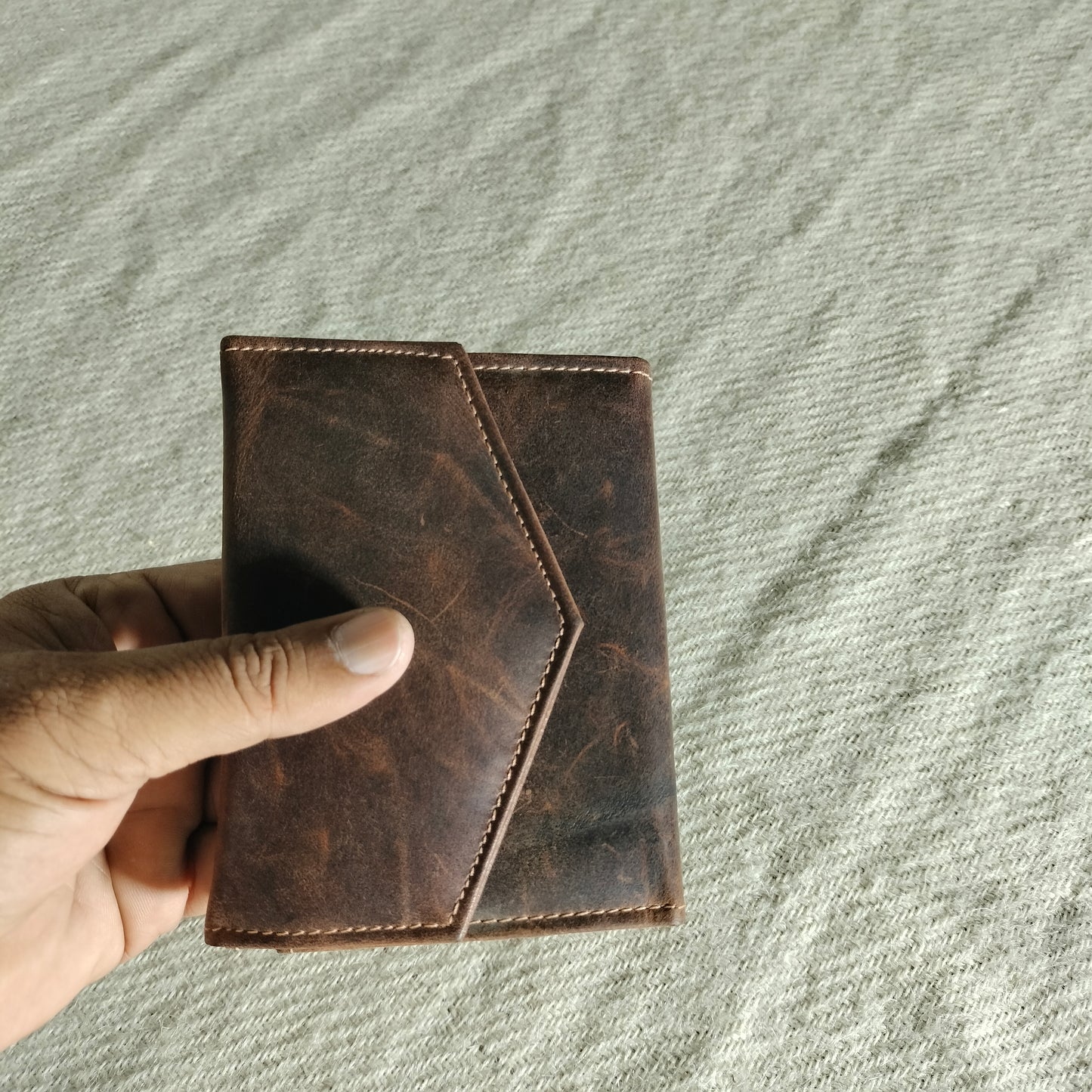 Leather hand wallet/purse