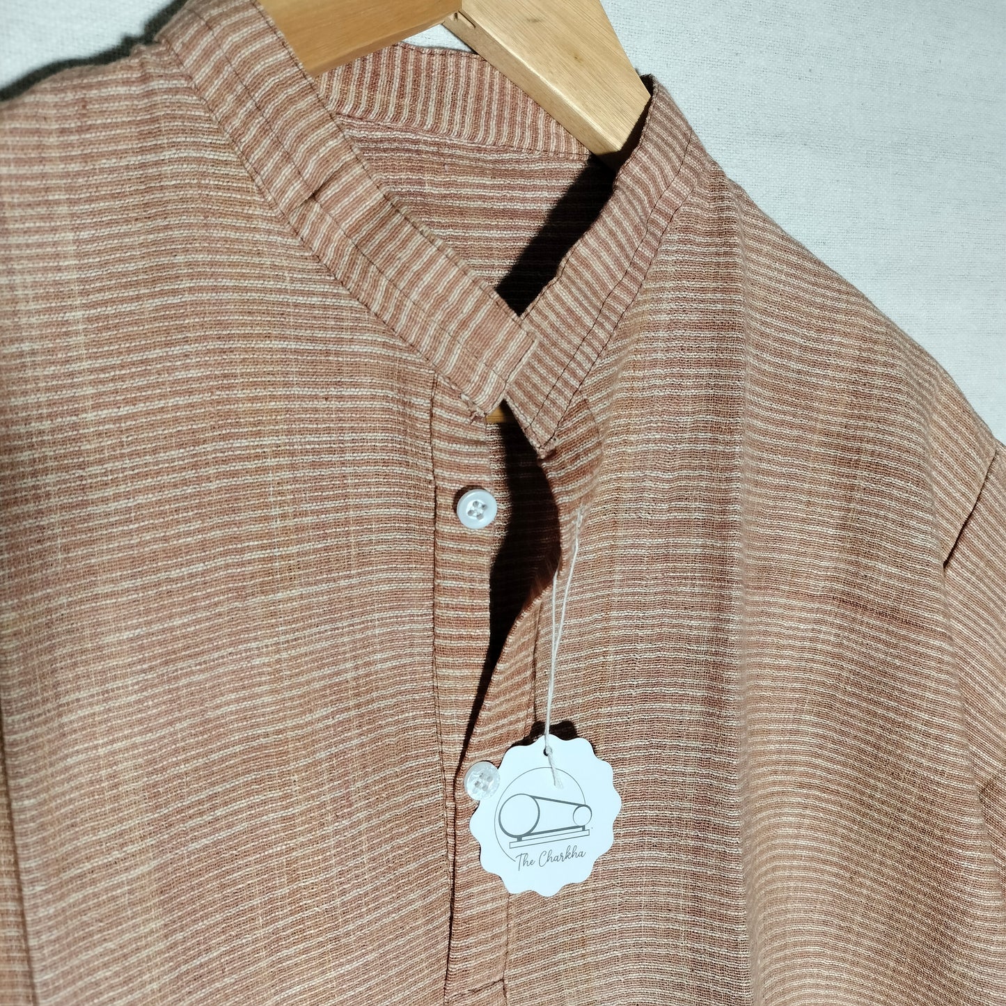 Vintage khadi fabric long unisex shirt/kurta